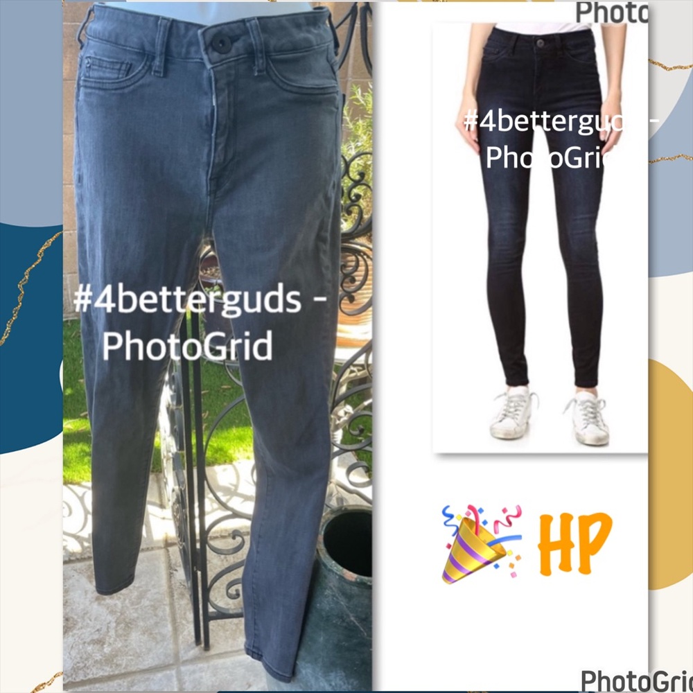 DL1961 Jessica Alba JAxDL No. 1 Trimtone Skinny High Rise Jeans in Battle 27